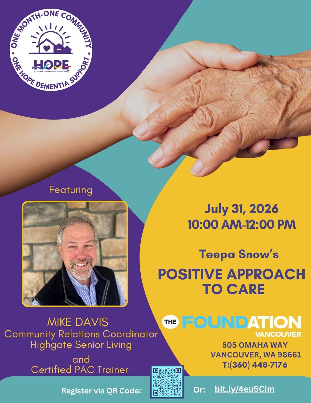 Join Us for a Positive Approach to Care Workshop This Friday
